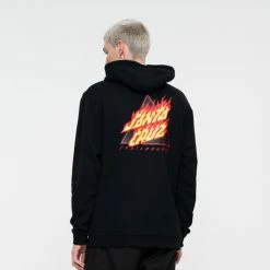 Santa Cruz Sweat A Capuche Flamed Not A Dot -Rip Curl Soldes sweat a capuche flamed not a dot 3